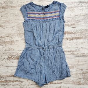Girls Gap Kids Chambray Romper Size Small